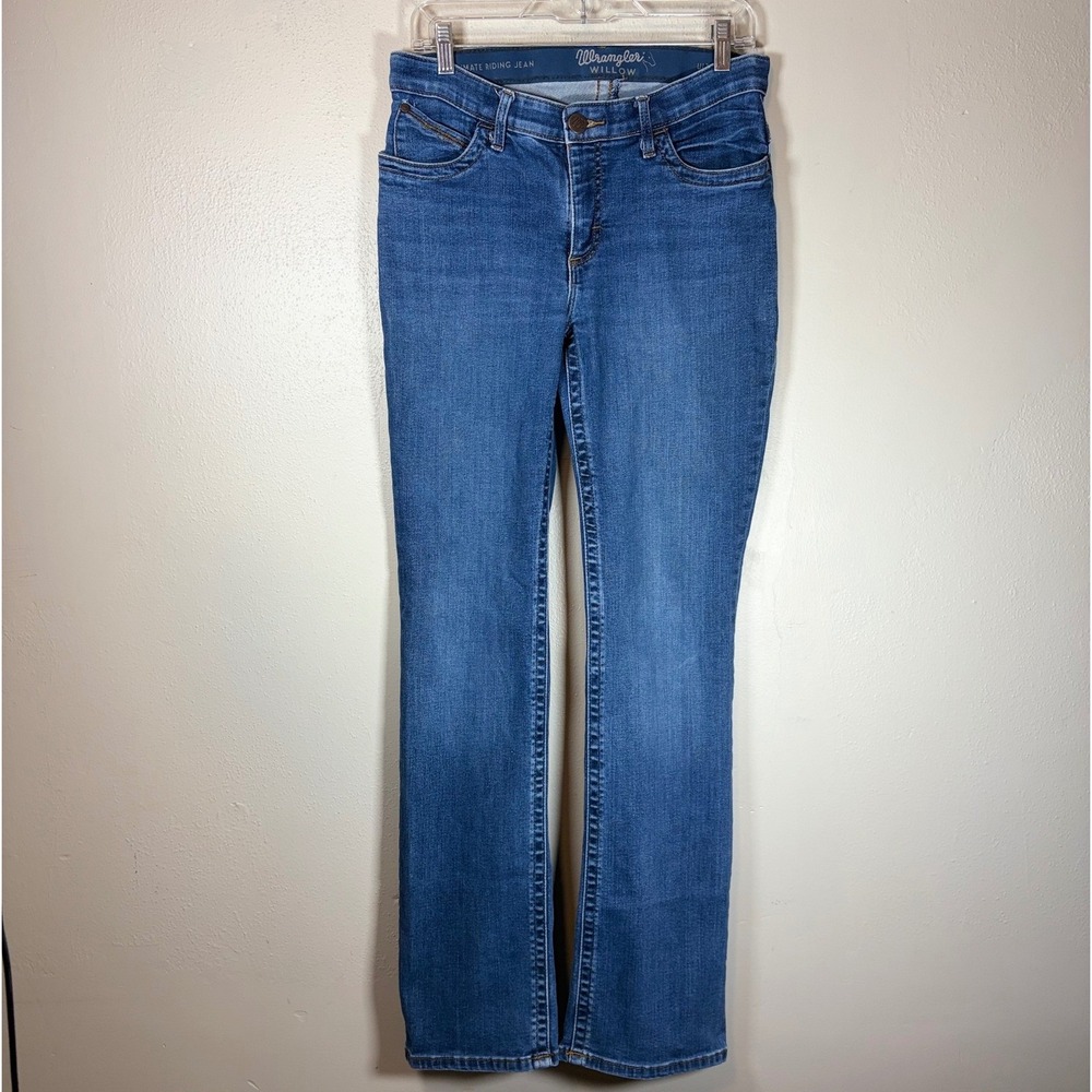 Wrangler‎ Willow Ultimate Riding Jeans Medium Wash Bootcut Denim WRW60CM 9x34